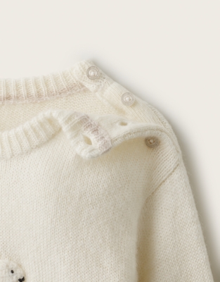  TENCEL™ Lyocell Wool and Alpaca Blend Lumi Bear Jumper (0–2yrs)