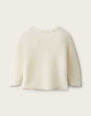  TENCEL™ Lyocell Wool and Alpaca Blend Lumi Bear Jumper (0–2yrs)