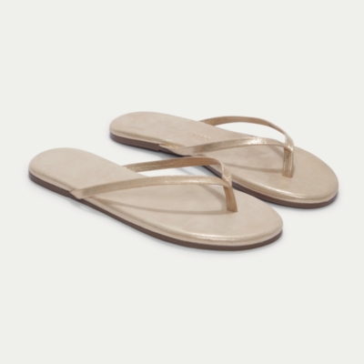 TKEES Lily Round Glitter Toe-Post Sandals