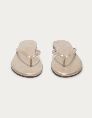 TKEES Lily Round Glitter Toe-Post Sandals