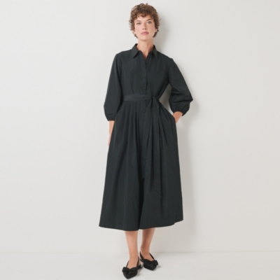 Taffeta Shirt Dress
