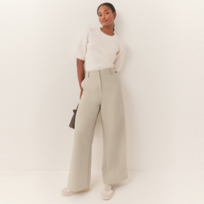 Tailored Wide Leg Trousers