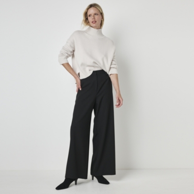 Tailored Wide Leg Trousers