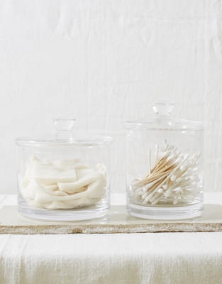 Tall Glass Storage Jar