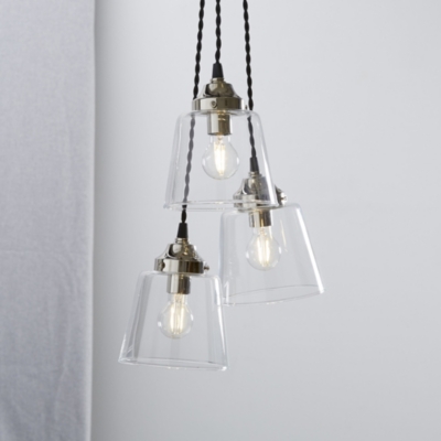 Tapered Glass Cluster Ceiling Light Lighting The White Company Uk