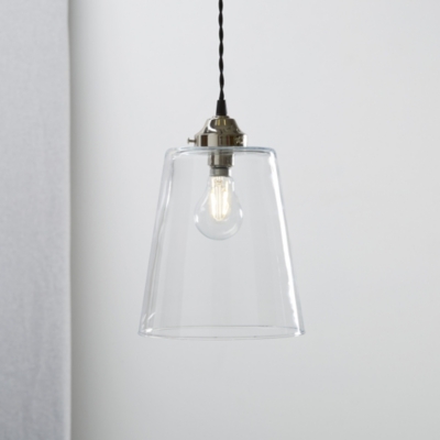 Tapered Glass Large Pendant Light