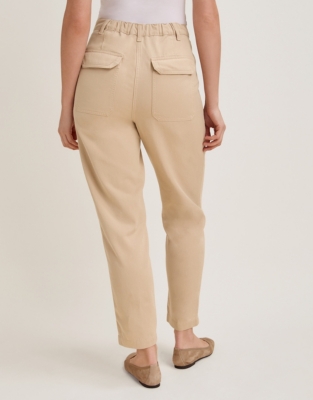 Tapered Utility Pocket Trousers - Light Tan