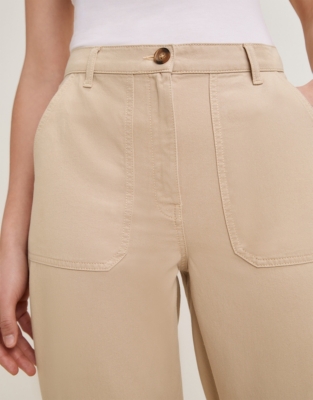 Tapered Utility Pocket Trousers - Light Tan