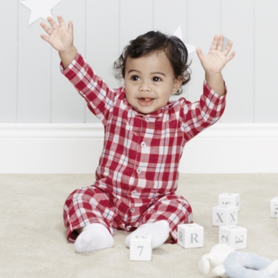 tartan sleepsuit