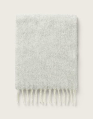 Tassel Scarf with Alpaca