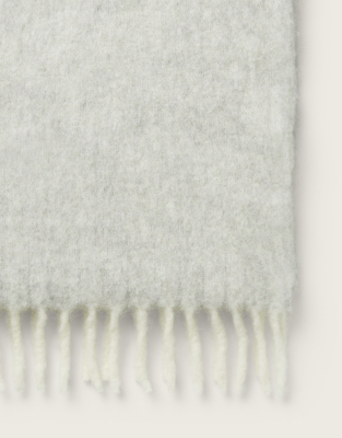 Tassel Scarf with Alpaca