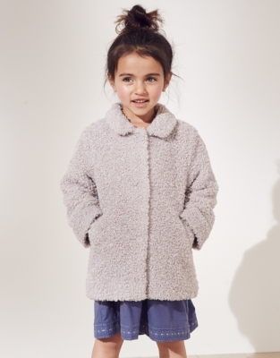 Girls teddy best sale coat next