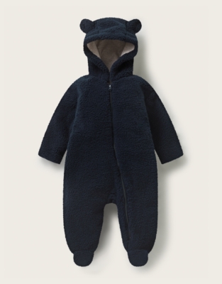 Teddy Fleece Romper (0–2yrs)