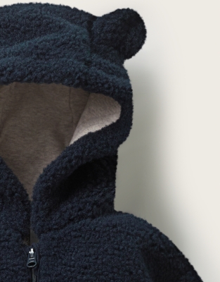 Teddy Fleece Romper (0–2yrs)