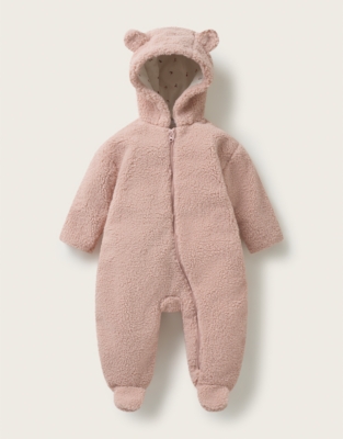 Teddy Fleece Romper (0–2yrs)