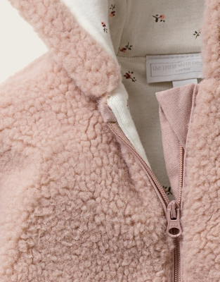 Teddy Fleece Romper (0–2yrs)