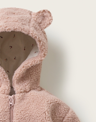 Teddy Fleece Romper (0–2yrs)