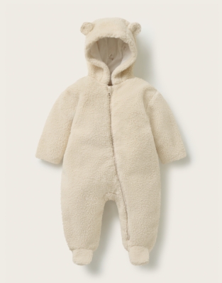 Teddy Fleece Romper (0–2yrs)