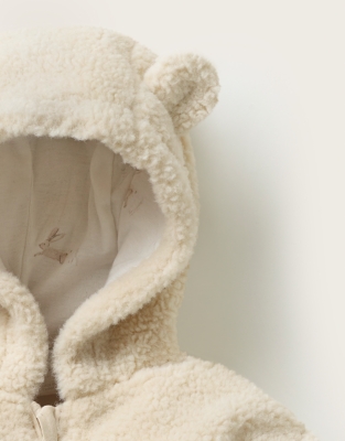 Teddy Fleece Romper (0–2yrs)