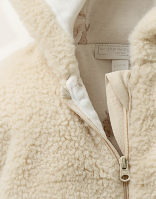 Teddy Fleece Romper (0–2yrs)