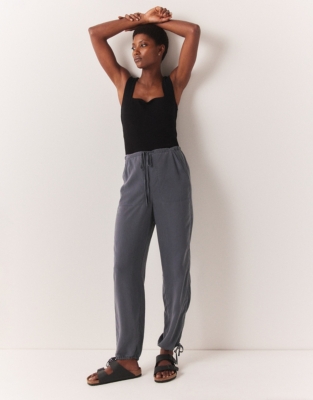 Tencel Drawstring Hem Trousers