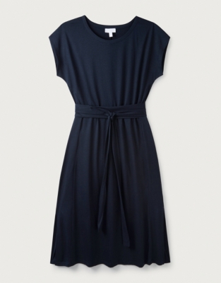 Tencel Lyocell™ Tie-Front Midi Dress | Clothing Sale | The White Company UK