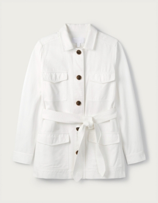 Tencel Safari Jacket | Clothing Sale | The White Company UK