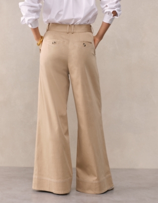 Tencel Wide Leg Trousers