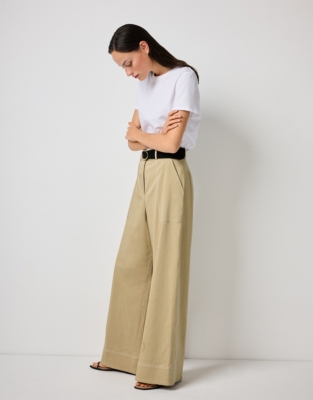 Tencel Wide Leg Trousers
