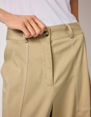 Tencel Wide Leg Trousers