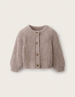 Tencel Wool Alpaca Chunky Cardigan (0–4yrs)