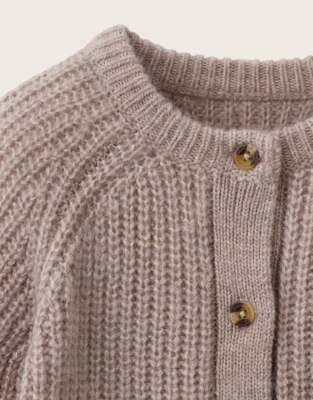 Tencel Wool Alpaca Chunky Cardigan (0–4yrs)