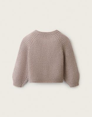 Tencel Wool Alpaca Chunky Cardigan (0–4yrs)