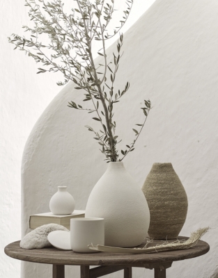 Textured Ceramic Bud Vase