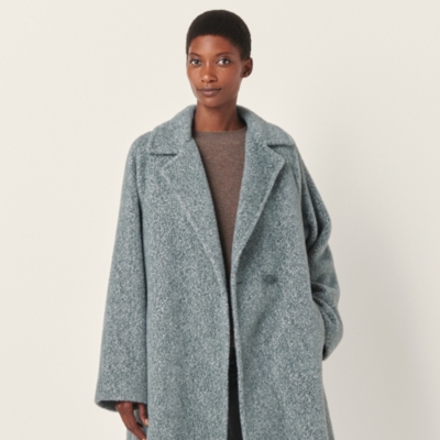 Textured Dolman Sleeve Coat