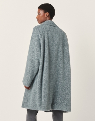 Textured Dolman Sleeve Coat