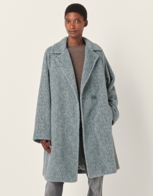 Textured Dolman Sleeve Coat