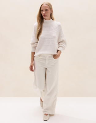 Textured Fair Isle Jumper with Cashmere