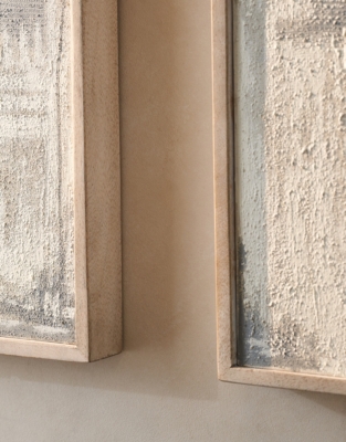 Textured Hand-Painted Wall Arts – Set of 2