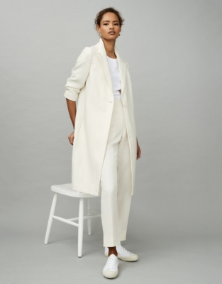 Textured Ivory Jacket Clothing Sale The White Company UK