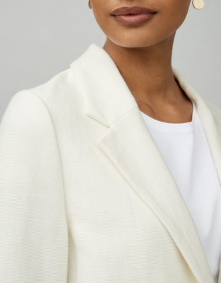 Textured Ivory Jacket Clothing Sale The White Company UK