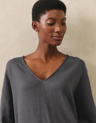 Textured Jersey Batwing Dress