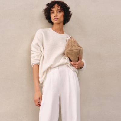 Textured Loop Knit Sweater with Alpaca