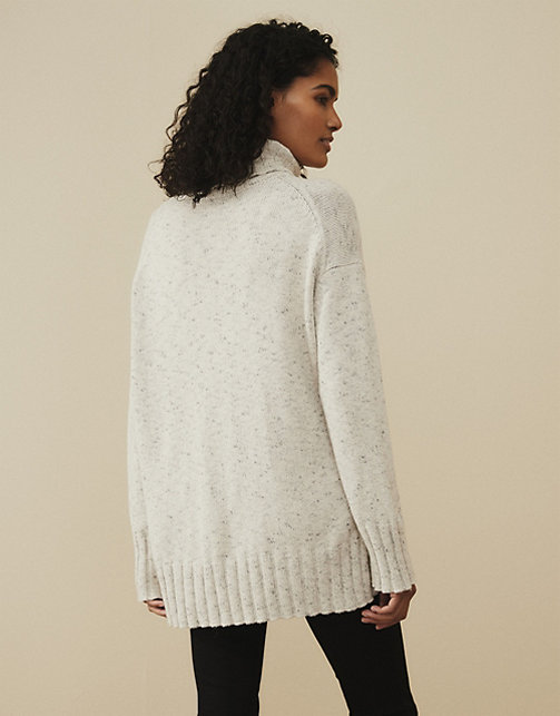 Textured Side-Split Jumper | New In Clothing | The White Company UK
