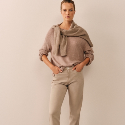 Textured Stitch Jumper with Cashmere