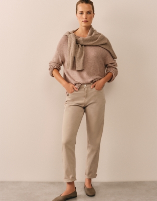 Textured Stitch Jumper with Cashmere