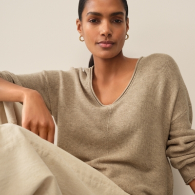 Textured Stitch Jumper with Cashmere
