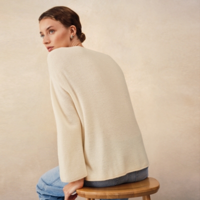 Textured Stitch Jumper with Cashmere