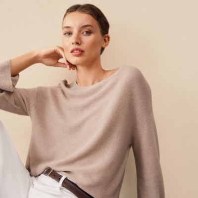 Textured Stitch Jumper with Cashmere