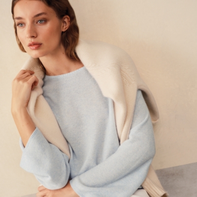 Textured Stitch Jumper with Cashmere